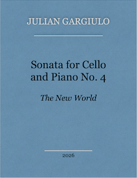 Sonata for Cello and Piano No 4 - The New World
